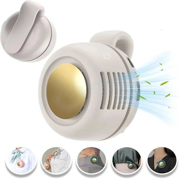 Small Clip Portable Silent Fit Mini Bladeless Electric Fan USB Charging Child Adult Ideal Gift For Outdoor Travel Office ddmynov