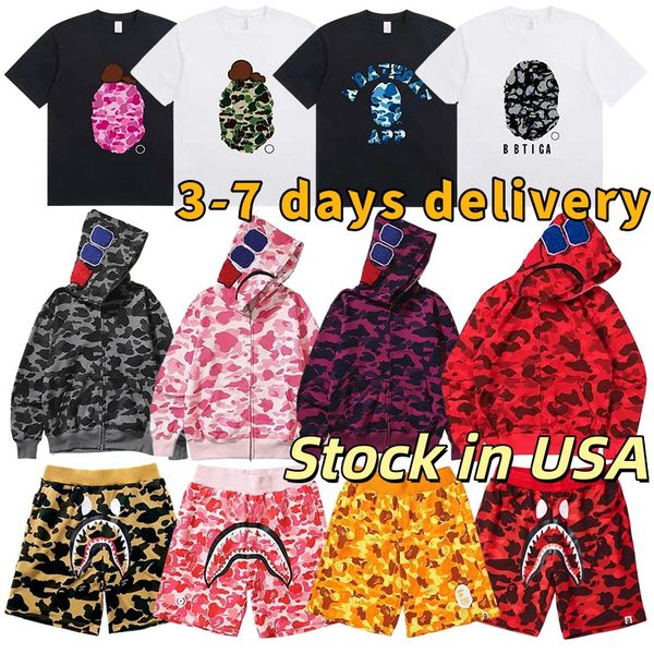 Designer Hoodies Bapeshoodie Mens High Quality Shark Hoodie…