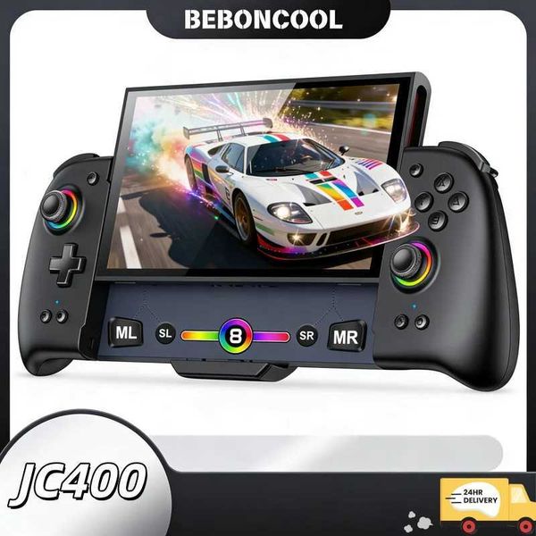 BEBONCOOL JC400 black Gamepad for Switch2 with Turbo Dual Back Keys 1000mAh Battery type-c for switch2 accessories Z260526