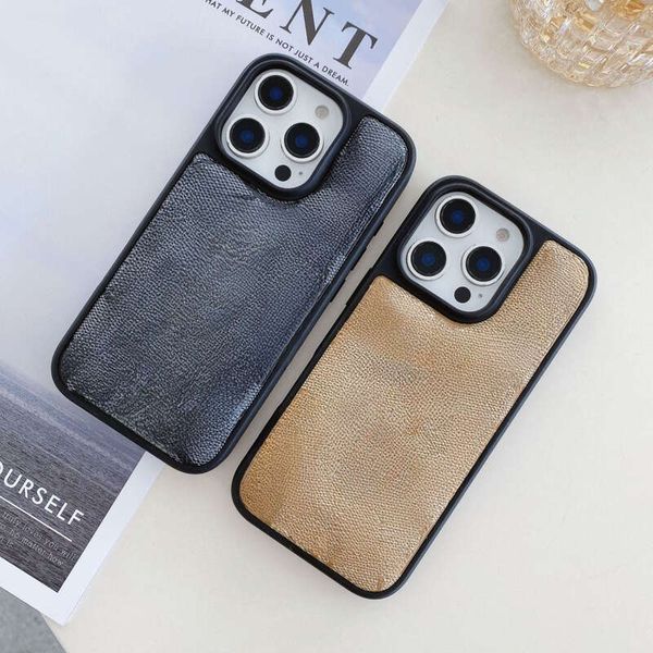 Designer Phone Case Coach Phone Case Coque Telephone Luxe Classic Monogram Leather Case Suitable For 16 Pro Max 14 Pro Trendy 15 Soft Case 13 Protective Case