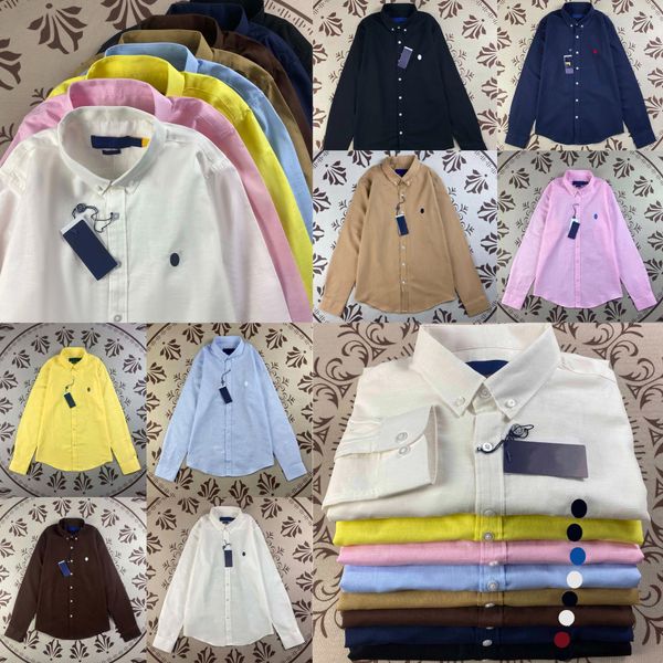Polo Linen Shirt Designer Mens Womens Luxury Shirt Linen Br…