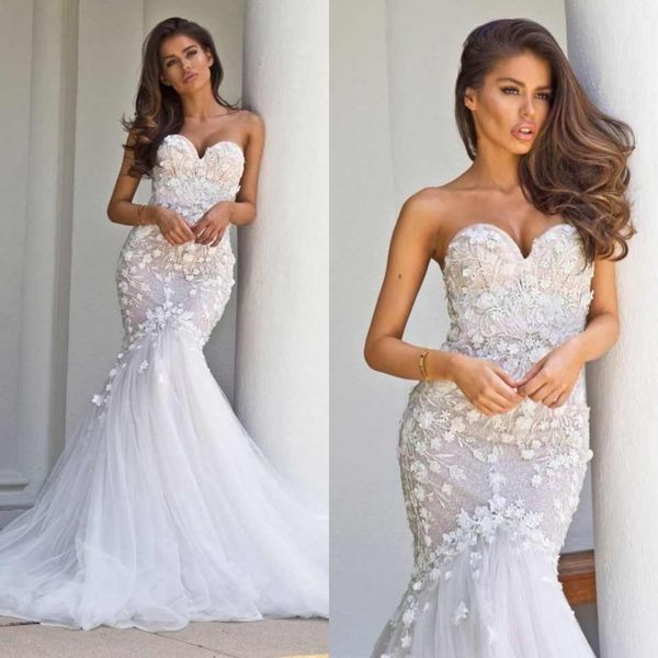 Mermaid Wedding Dress Lace Bridal Gown