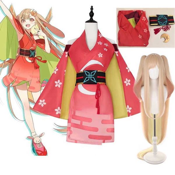 Cosmic Princess Kaguya Kaguya Cosplay Come Wig Anime Kaguya Roleplay Christmas Halloween Party Carnival Outfits Suit L260528