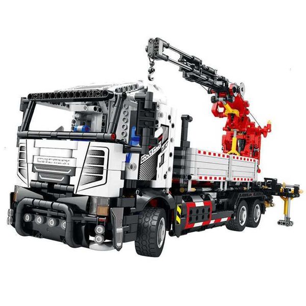 Remote Control Engineering Crane Building Blocks Set RC Construction Vehicle 3D Assembly STEM Educational Toy GiftT260420 Y260522 Y260528