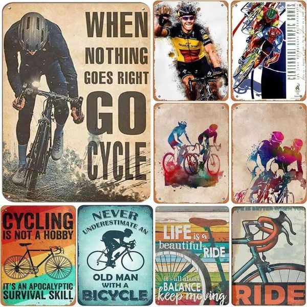 2026 Cycling Metal Tin Signs Bike perfume cologne Ride Wall Decoration Plaque Vintage Art Poster Iron Painting For Man Cave Home Cafe Garden Club Bar Free Shipp 5