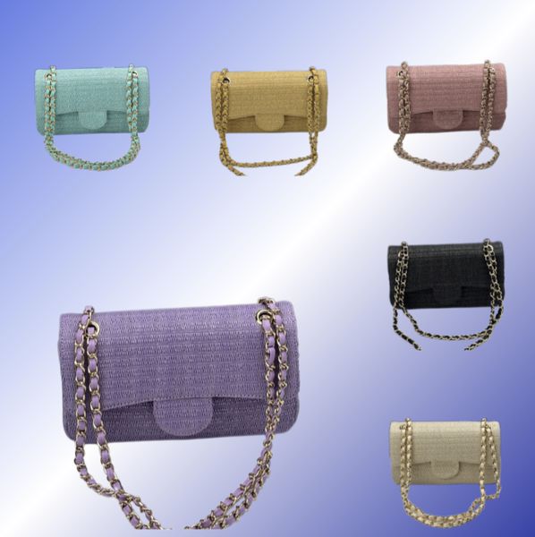 Woven Bag Tote Bags Women's Shoulder Bags Chain Messenger Bag Travel Bag 19687