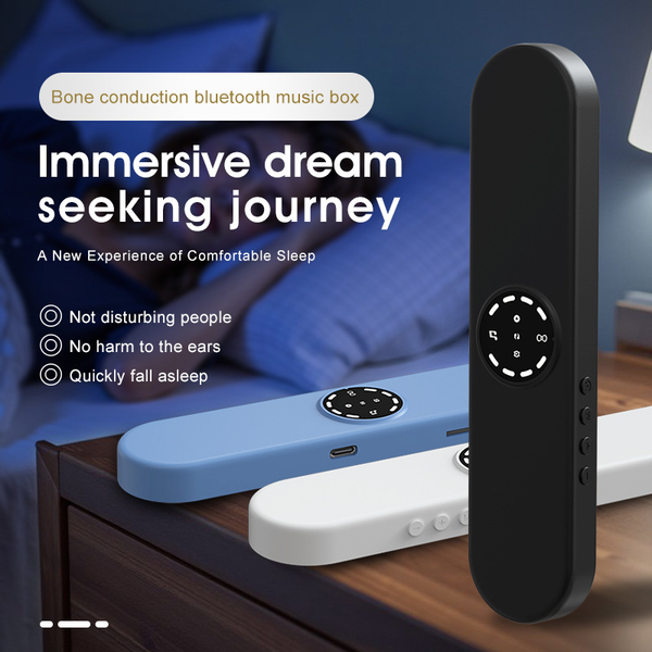 2PCS/lot Bone Conduction Sleep Speaker Bluetooth 5.4 Wireless Pillow Speaker Under Pillow Music Box for Sleeping with White Noise Timer