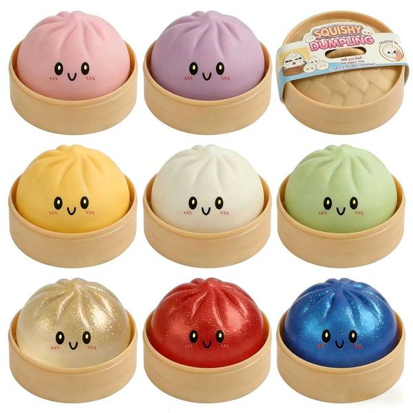 nt Slow Rising Glitter Dumpling Bun Squishies Toy Soft Stress Relief Stress Fidget Toy Portable Anti-Anxiety PlaythingJ260528