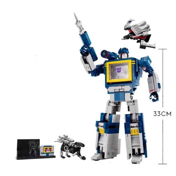 2026 New Technical Blue Robot Model Building Blocks Creative Truck Car Mech Bricks Assembly Toys Boys Gifts Collectors Edition Toys Y260528