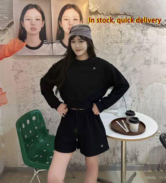 Cotton Shorts Quarter Zip Workout Set Women Yoga