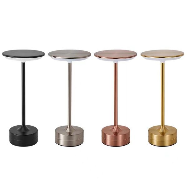 LED Table Lamp Touch Sensor Night Light USB Rechargeable Portable Bedroom Night Light Wireless Reading Lamp Restaurant Hotel Bar