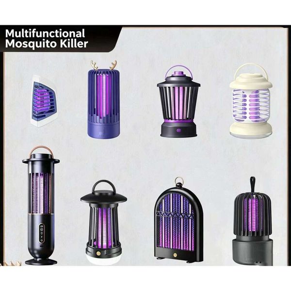 2026 New Electronic Mosquito Killer Lamp, Portable Bug Zapper for Home & Camping