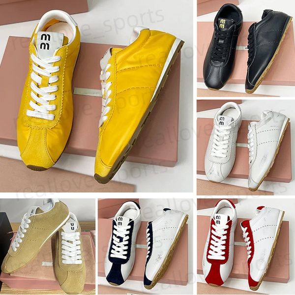 2026 Designer Plume suede sneakers High-quality casual shoes Runway Party Flats Retro Fashion Sneakers luxury Shoes size 35-41 z3