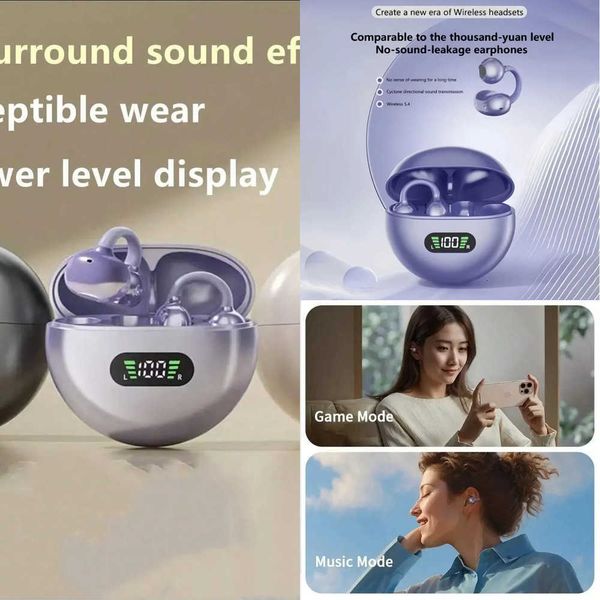 Hot selling Q71 wireless Bluetooth smart touch clip on ear gaming music sports with microphone earphones X260529