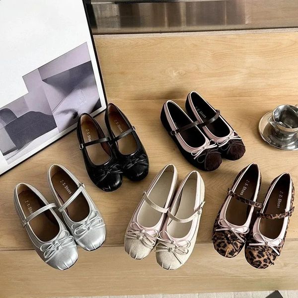 Butterfly-knot Women Ballet Mary Jane Shoes Fashion Mix Colors Internal Elevation Shoes Ladies Spring Autumn Concise Footwear 260529