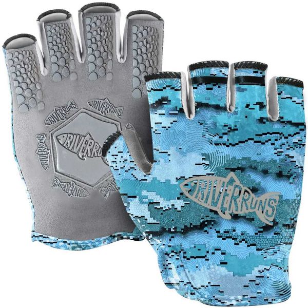 Fishing Gloves UPF50 Sun Gloves Fingerless Fishing Gloves Lightweight Breathable Fishing Gloves Men for Kayaking PaddlingR260530