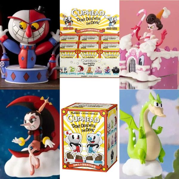 Cupheads Adventures Series Blind Box Toys Mystery Game Peripherals Cute Model Birthday Gif W250213 Y260516 Y260530