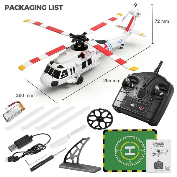 New WLtoys K270 Remote Control Helicopter 24G 6-Axis Gyroscope 4-Channel Altitude Hold Optical Flow Brushless RC Helicopter ToyT260530