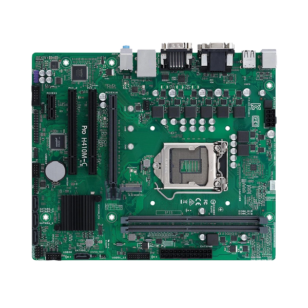 For ASUS PRO H410M-C Motherboard intel H410 LGA 1200 Support i7 10700F i5 10500 i3 10320 CPU DDR4 64GB Mainboard 100% Tested OK