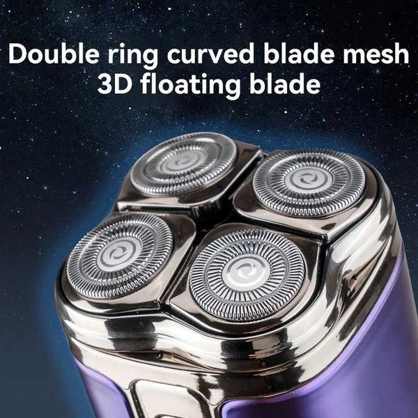 Mini Four ed Electric Shaver For Men Razor Portable Travel Hair Trimmer Type-C Rechargeable LED Intelligent Display ShaverJ260530