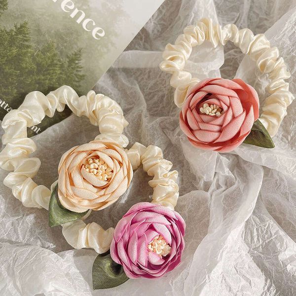 Designer Jewelry Luxury Jewelry Stunning Camellia Tie For Women, Side Braided Accessory, Low Ponytail Ornament, Hair Rope, Head Accessory Wholesale