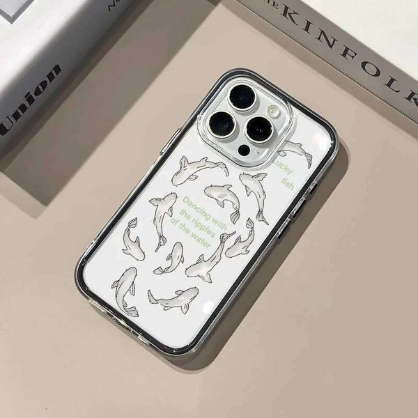 Shoal of fish Pattern Soft Clear Phone Case For Samsung Galaxy S26 Ultra S25 S23FE S24 S22Plus A57 A37 A55 A54 A36 A35 A16 Cover