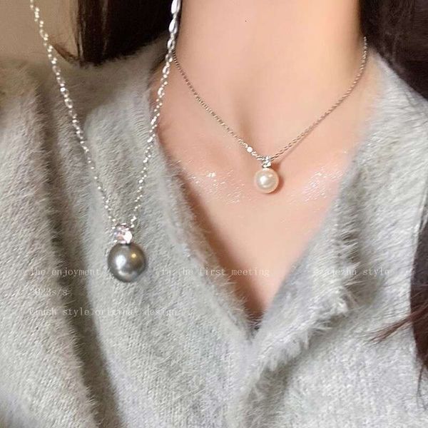 Designer Jewelry Luxury Jewelry Single Gray Pearl Zircon — compare prices at CompareOffers