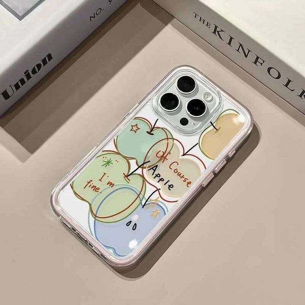 Cute Line apple Soft Silicone Clear Phone For iPhone Max Case 15 14 13 12 11 Pro 17 Air X XS XR 16 Plus TPU Cover