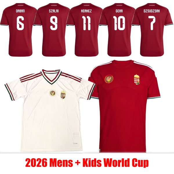 2026 world cup Magyars soccer jerseys shirts VARGA SZOBOSZLAI SALLAI SCHAFER LUKACS GRUBER SZALAI ORBAN 26 football Home Away Kids Mens Womens Kit uniform
