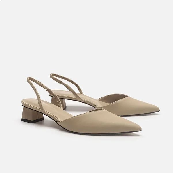 Shoes for Women Slingbacks Womens High Heels Fashion Shallow Mouth Office and Career Sexy Slip-on Toe Cap Sandals 260530