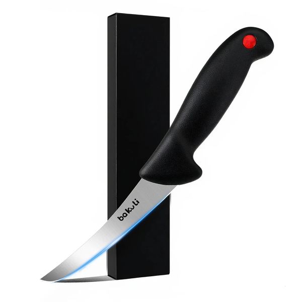 Stainless steel bending knife bone removal knife meat bone removal kitchen knife chefs tool fish and fruit cutting knife 260629