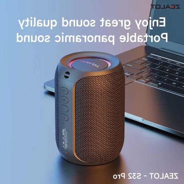 S32 Zealot pro Bluetooth Wireless Outdoor Portable Subwoofer Speaker Waterproof IPX6 Dual Pairing 3600mAh Wireless Speaker D260702