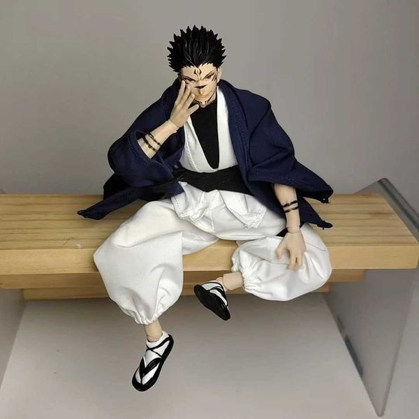Jujutsu Kaisen SHF Ryomen Sukuna Gojo Battle Suit Cloth Clothes Anime Action Figure Toy Accessories Built In Iron Wire Commoner H260702
