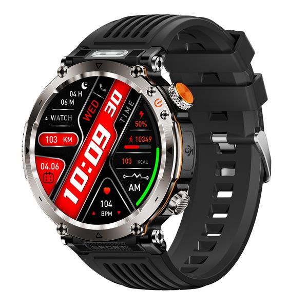 Ht30 Outdoor Sports Waterproof Bluetooth Call Information Reminder LED Light Lighting Smart Watch Technology