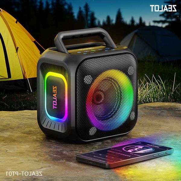 Bluetooth Zealot-PT01 Speaker Ultra Portable Up to 12H Playtime IPX6 Waterproof and Dustproof Powerful Sound for Outdoor D260702