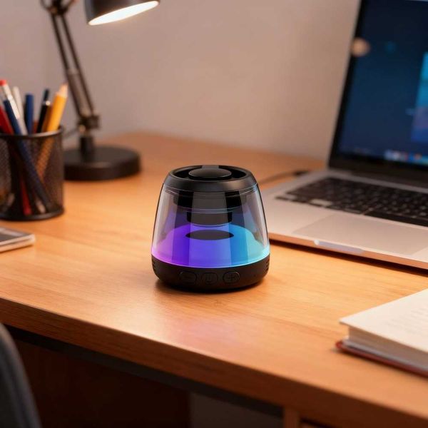 Wireless Magnetic Phone Stand Gaming Speaker Android Compatible IPX5 Waterproof RGB Lighting Metal Surface Mount D260702