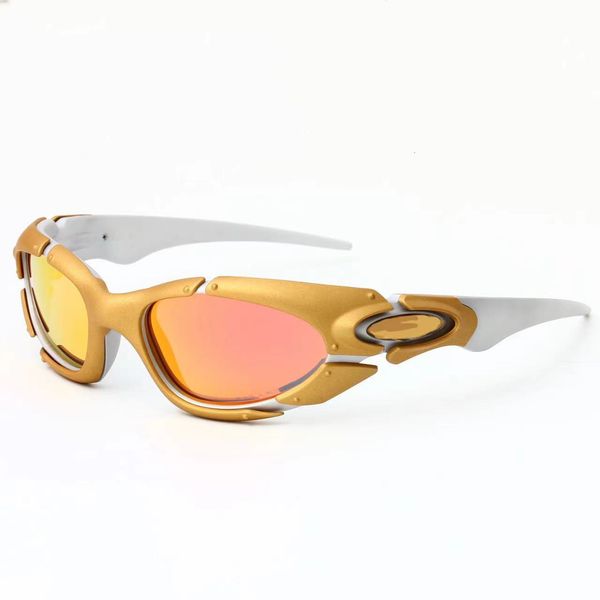 Gold Frame Polarized X Metal Futuristic Technology Style — compare prices at CompareOffers