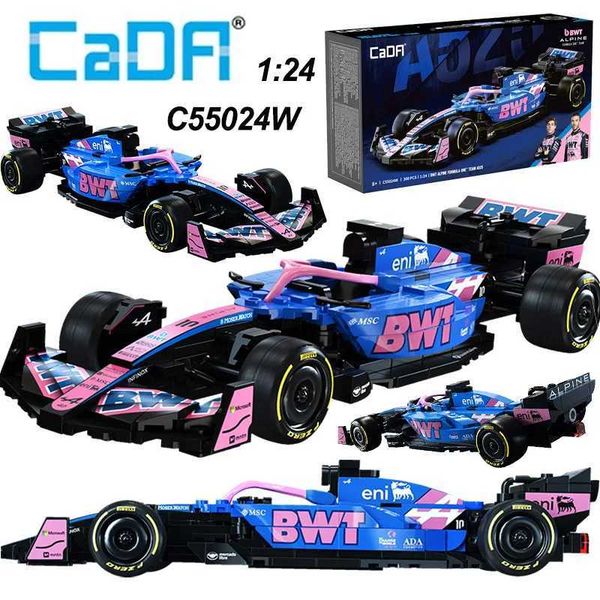 Cada 2025 Alpine F1 A525 F1 Racing Car Number 43 Sports Car Building Blocks City Car Bricks Toys Holiday Gifts H260702