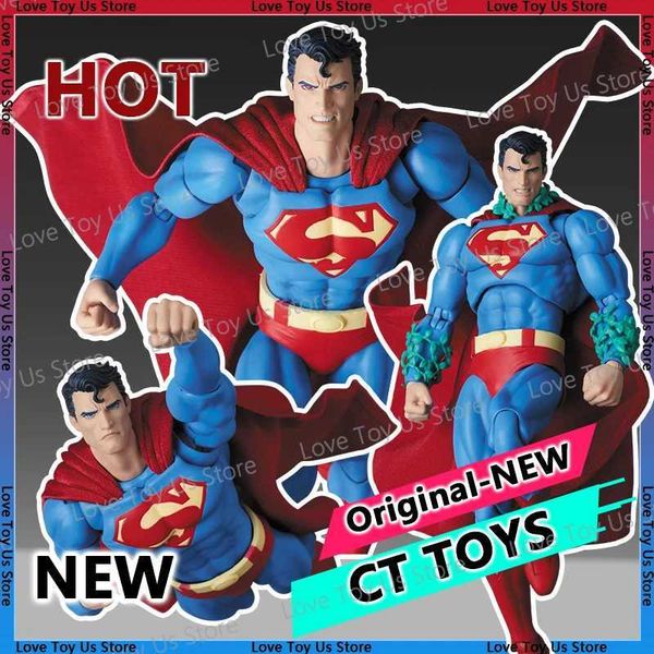 CT Toys Superman MAFEX 117 1/12 DC Superman Hush Figure Anime Action Figure Ornament PVC Statue Collectible Model Toys Gift H260702