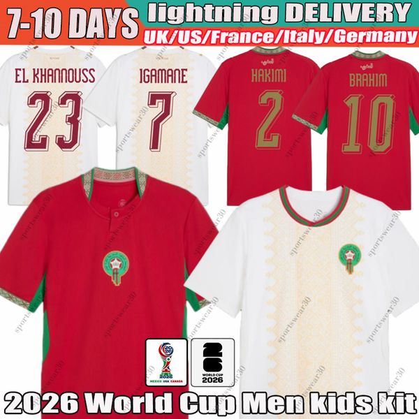morocco jersey 2026 Hakimi Brahim El Khannouss Soccer — compare prices at CompareOffers