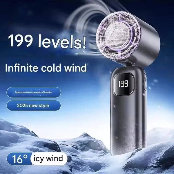 2025 Electric Portable Turbo Fan Rechargeable Cooling Handheld Desktop Dual-Purpose Air Conditioner for Camping W260702