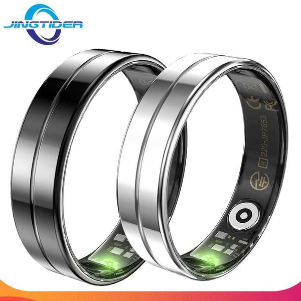 R11 Fashion Smart Ring Ultra Thin 22mm Thickness Stainless Steel Shell Fitness Health Tracker Heart Rate Blood Oxygen Monitor T260703
