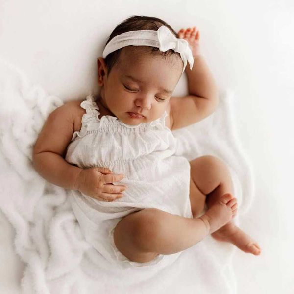 Newborn Photography Props Ruffle Romper Infant Cotton Outfit — compare prices at CompareOffers