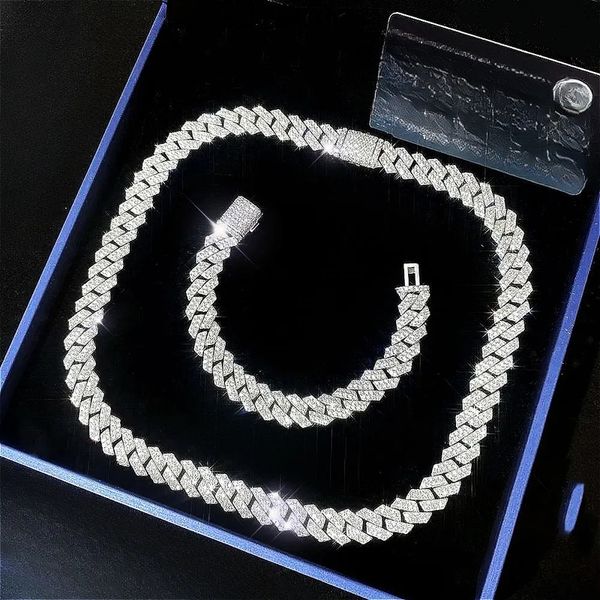VVS Moissanite Hip Hop Jewelry 925 Silver 14Mm Gold Sterlin…