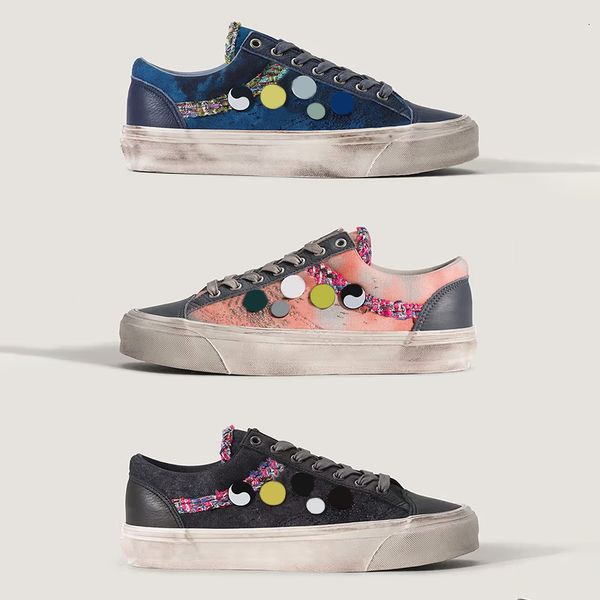 Latest Men Women Canvas Shoes Pearlized Sneakers Designer Pearl Trainers Vintag…