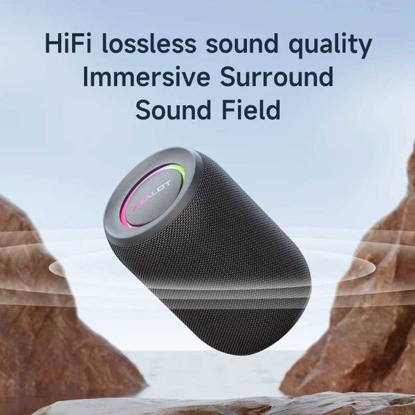 ZEALOT-S32PRO Powerful Bluetooth Speaker Bass Wireless LED Light Outdoor Speakers Subwoofer Waterproof Sound Box Support T260703