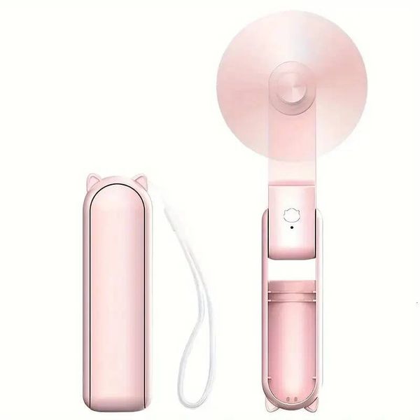Summer Portable Mini 2000mAh USB Rechargeable 3-speed Adjustable, Foldable Handheld Fan, Suitable for Women Travel Outdoor W260702