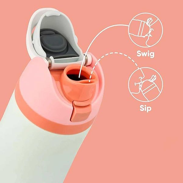 24Oz Insulated Stainless Steel Water Bottle with Straw BPA Free Leakproof Bottle Daily Sports Use Prefect Gift for Women C260703