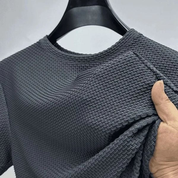 Men Ice Silk Bamboo Mesh T-shirt Summer Elastic — compare prices at CompareOffers