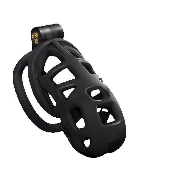 Cobra SM Chastity Lock Black Luxury Matte Texture SM FlirtBreathable Mens Chastity Device Abstinence Prohibited Masturbatio D260704